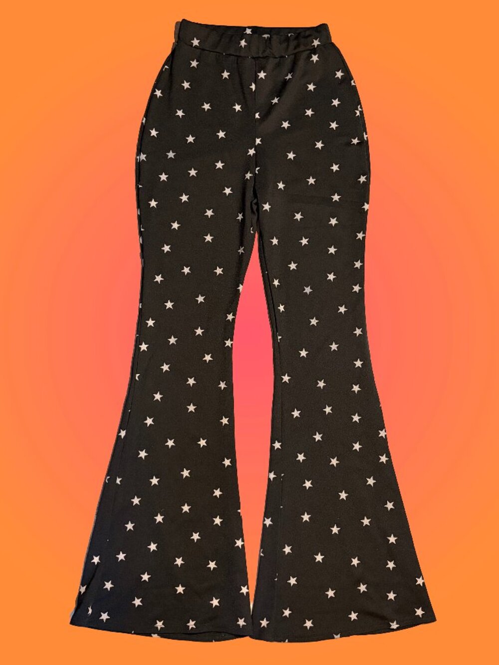 Nasty Gal Star Print Flare Pants ⭐🖤